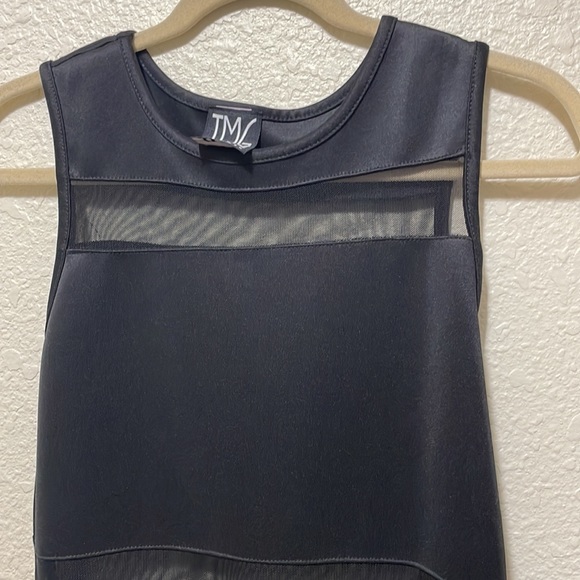 TMG Women’s Black Dress With Mesh Inserts. Very Cute And Very Good Condition. - Picture 2 of 8